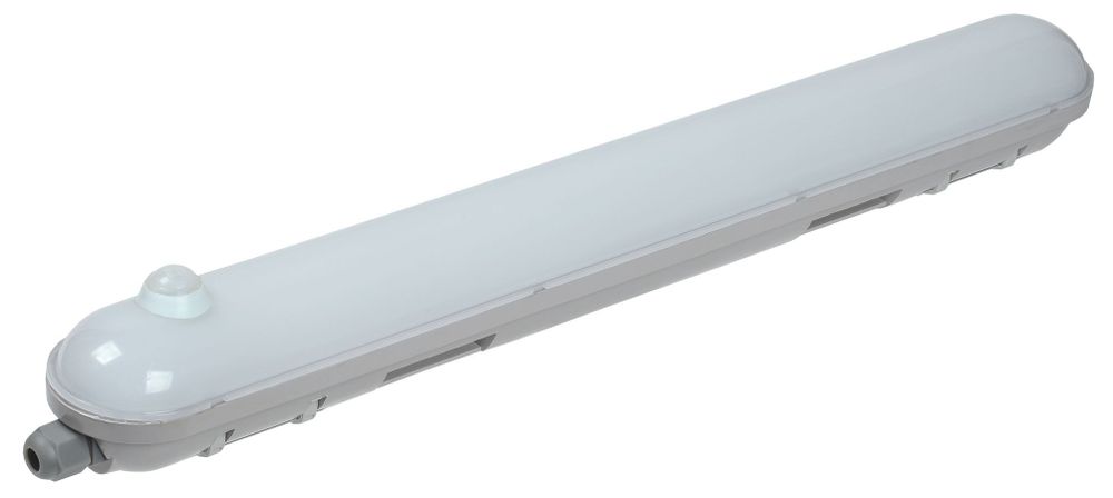 Светильник LED ДСП 1305Д 18Вт 6500К IP65 600мм серый с инфракрасным датчиком движения IEK
