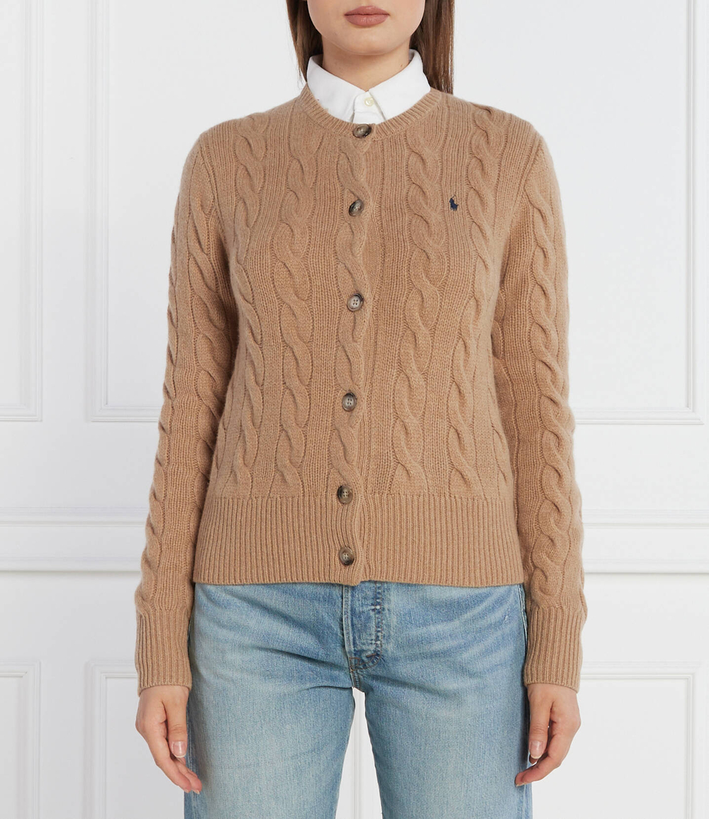 Хлопковый кардиган POLO RALPH LAUREN - коричневый(211910443)