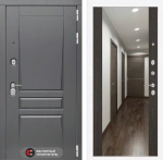 Дверь Входная Лабиринт Платинум С зеркалом Максимум Венге