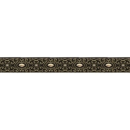 Лента жаккардовая 16 мм "Gamma", отделочная, цв.черный-золото