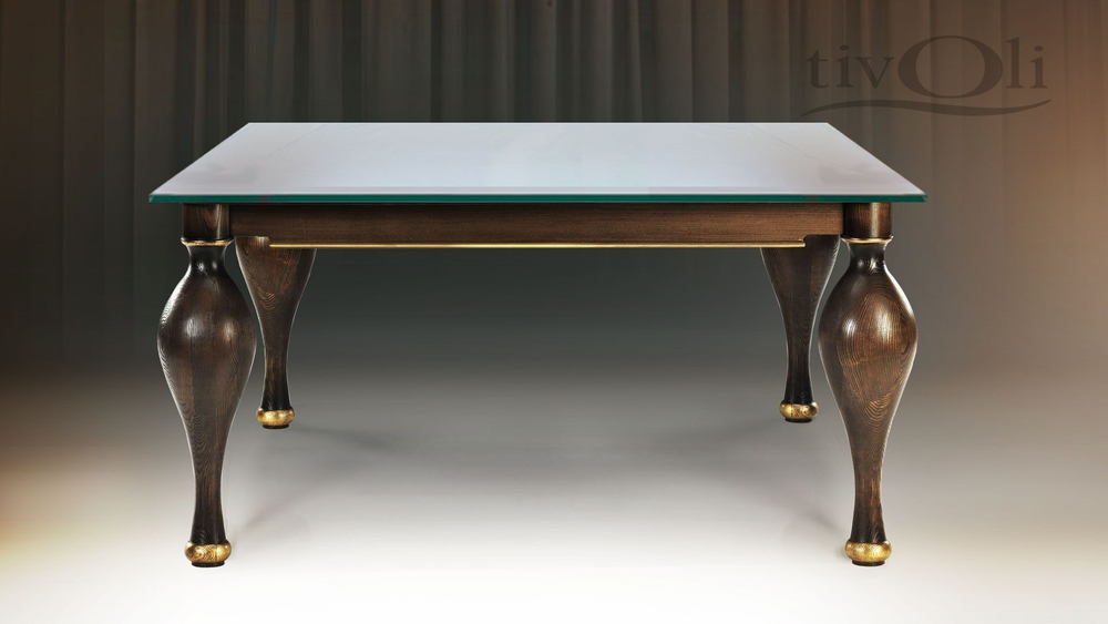 Стол «Буржуа» со стеклянной столешницей