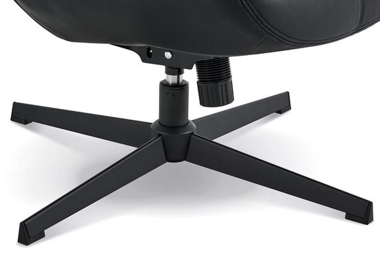 Кресло Total Black черная экокожа, ножка черный металл