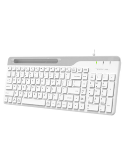 Клавиатура A4Tech Fstyler FK25 белый/серый USB slim [1530217]