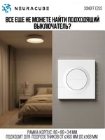 Выключатель для реле SONOFF E2GS (MINI-2GS/ZB2GS/ZB2GS-L)