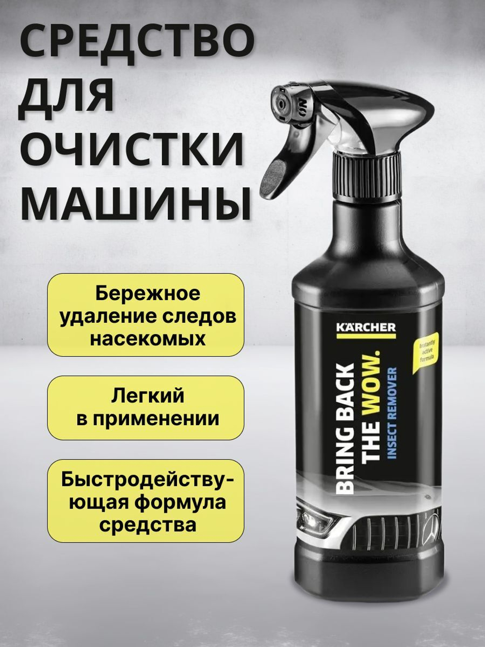 Средство для очистки машины Karcher от следов насекомых