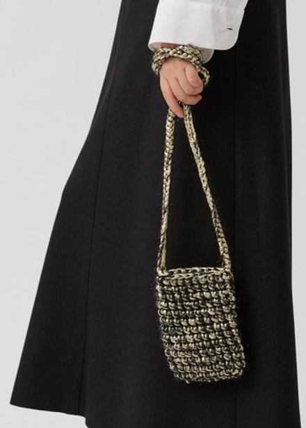 Новогодняя вязаная сумочка