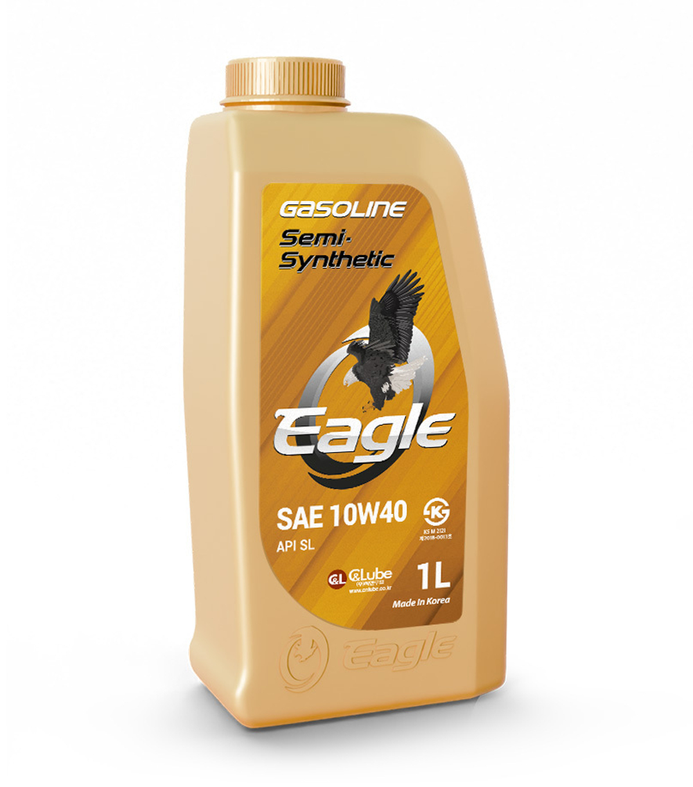 Моторное масло EAGLE Gasoline Semi-syn. 10W40 API SL  1л