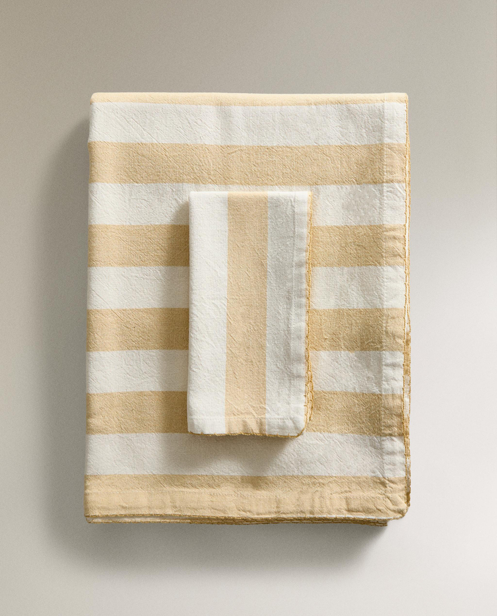 Zara Home скатерть из хлопка, узор в полоску, 150 150 см · 2277/021