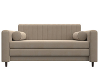 Диван прямой Лига-070, SEVEN 729 ВЕЛЮР бежевый