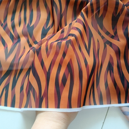 Сетка-утяжка с принтом, тигр с эффектом наложения