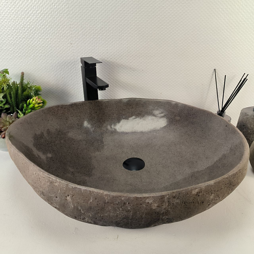 Раковина из речного камня RS-65406 66*54*16 0863