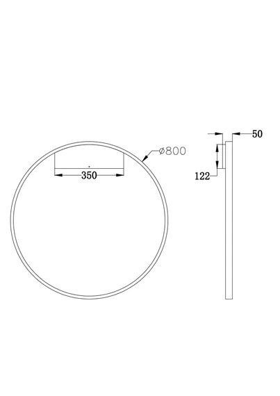 Настенный светильник (бра) Рим / Rim 4000К 51Вт Maytoni mod058wl-l50w4k