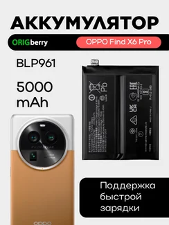 Аккумулятор для OPPO Find X6 Pro 5000 mAh (BLP961)