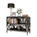 Консоль чёрная с полками