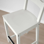 Барный стул со спинкой - NORDVIKEN IKEA/НОРДВИКЕН ИКЕА, 88х40х45 см, белый