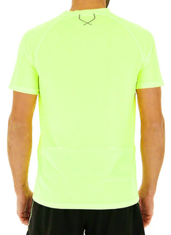 Теннисная футболка Lotto Running - yellow neon