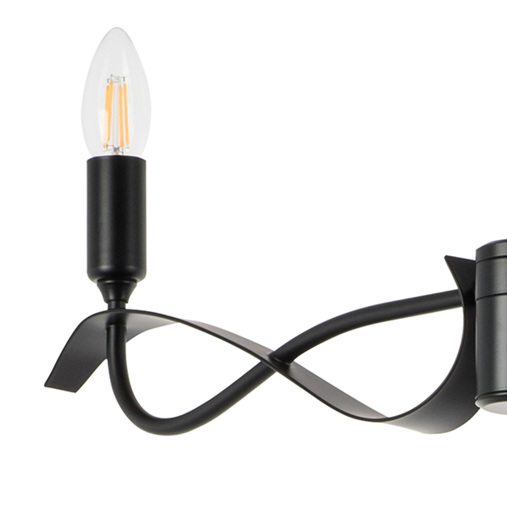 733287 Люстра RAGNO 8х40W E14 ЧЕРНЫЙ МАТОВЫЙ