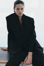 Блейзер с контрастной строчкой ZW COLLECTION LIMITED EDITION - ZARA