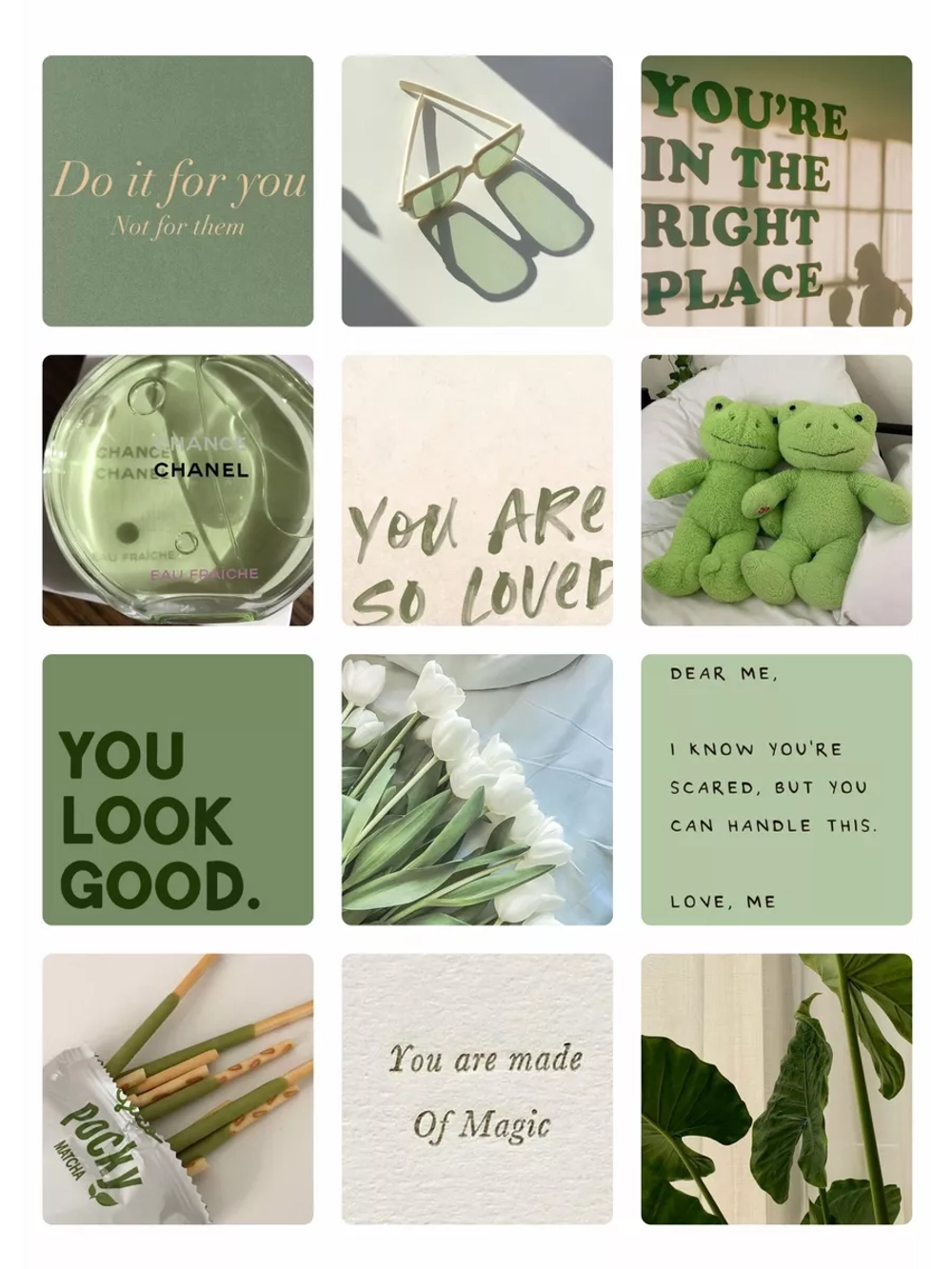 3д стикеры на телефон чехол ноутбук зелёный набор