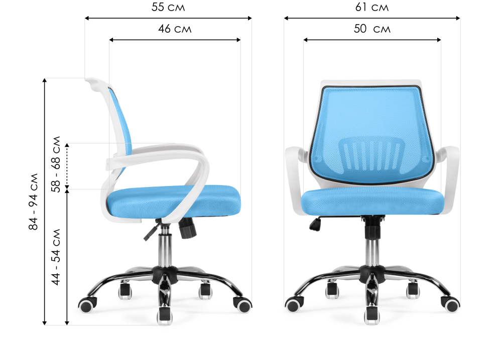 Компьютерное кресло Woodville Ergoplus blue, white