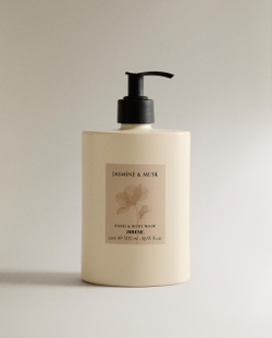 Zara Home Жидкое мыло Jasmine & Musk 500 мл для рук и тела, парфюмированное, аромат цветочный древесный