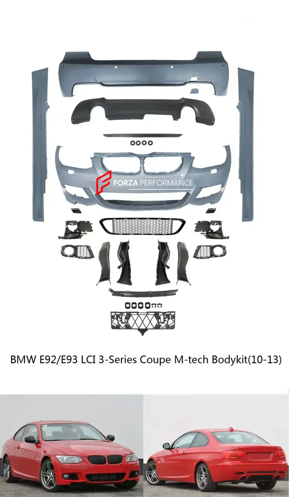 Обвес в стиле М-пакет для BMW 3 серии E92 E93 Рестайлинг 2010-2013 БМВ