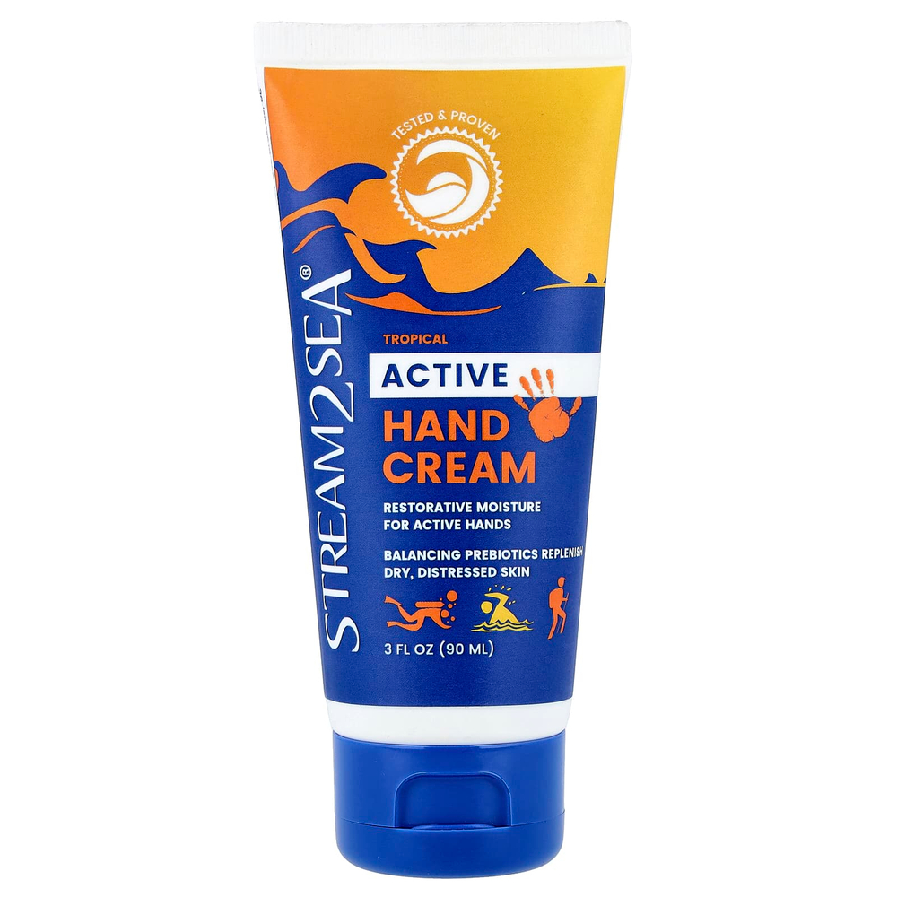 Stream2Sea, Активный крем для рук, тропический, 90 мл (3 жидк. Унции)