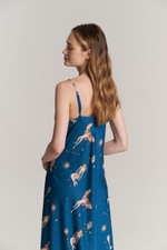 Шелковая сорочка макси - размер S