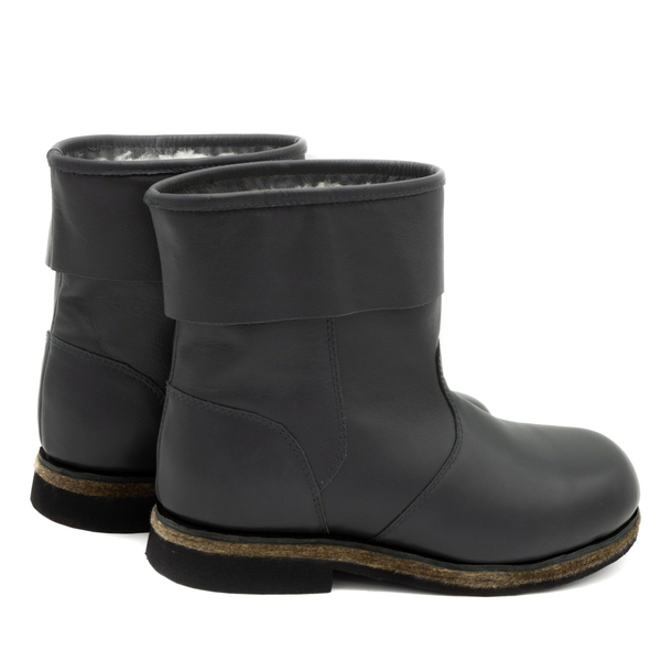 Унты укороченные мужские из кожи теленка