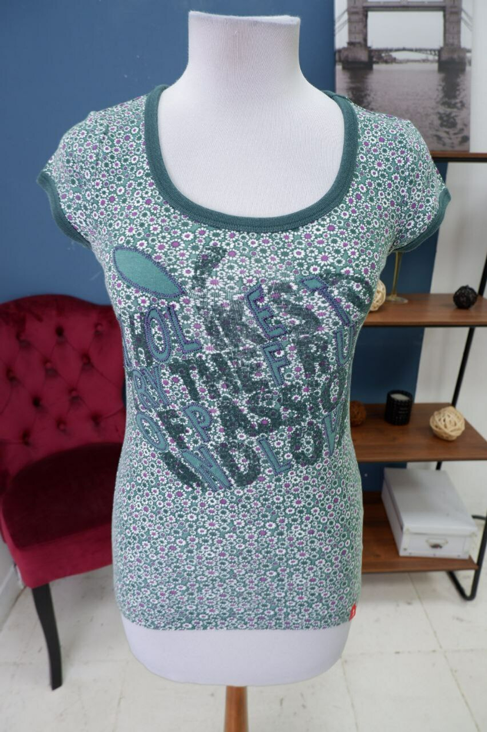 Футболка Edc By Esprit с надписью 46 размер