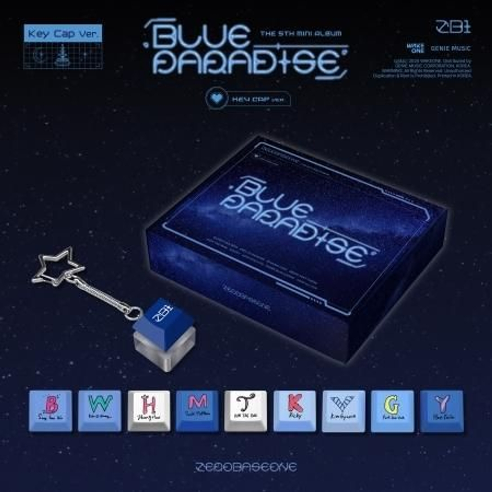 Альбом ZEROBASEONE - BLUE PARADISE 5th Mini Album KEY CAP Version