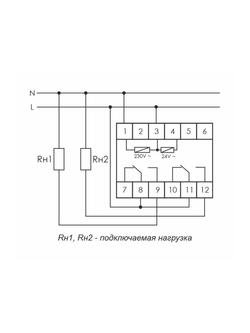 Реле времени PCU-510 2х8А 230В 2 перекл. IP20 многофункц. монтаж на DIN-рейке F&F EA02.001.009