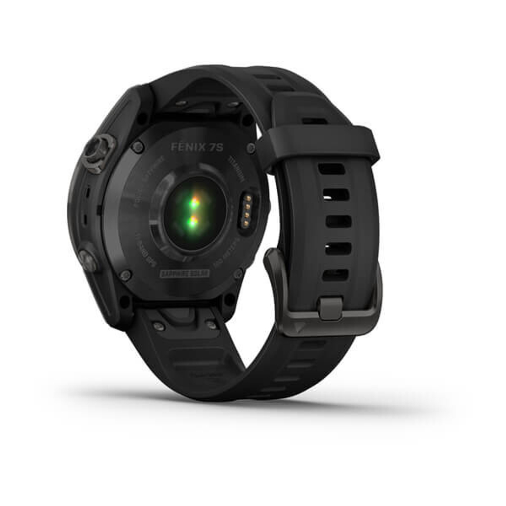 часы Garmin Fenix 7X Sapphire Solar титановый черный DLC с силиконовым ремешком 51 мм (010-02541-23)