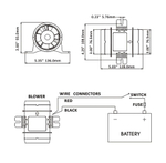 Вентилятор, 4,1 куб. м/мин, 12 В (10269265)