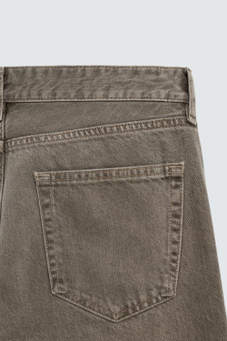 ZARA ДЖИНСЫ FLARE FIT, РЫЖЕВАТО-КОРИЧНЕВЫЙ