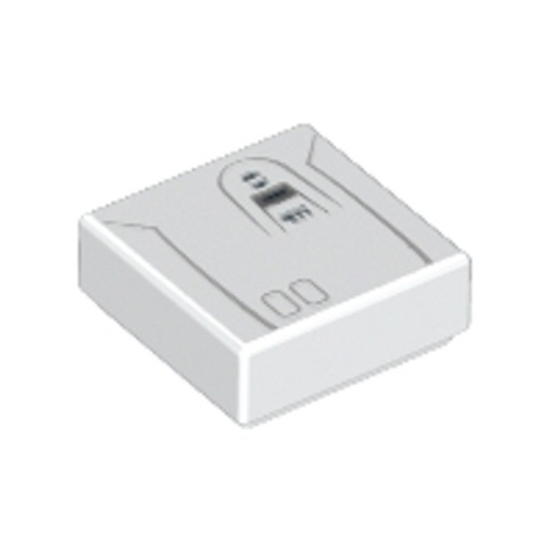 Плитка 1 x 1 с узором рюкзака SW 3070bpb086