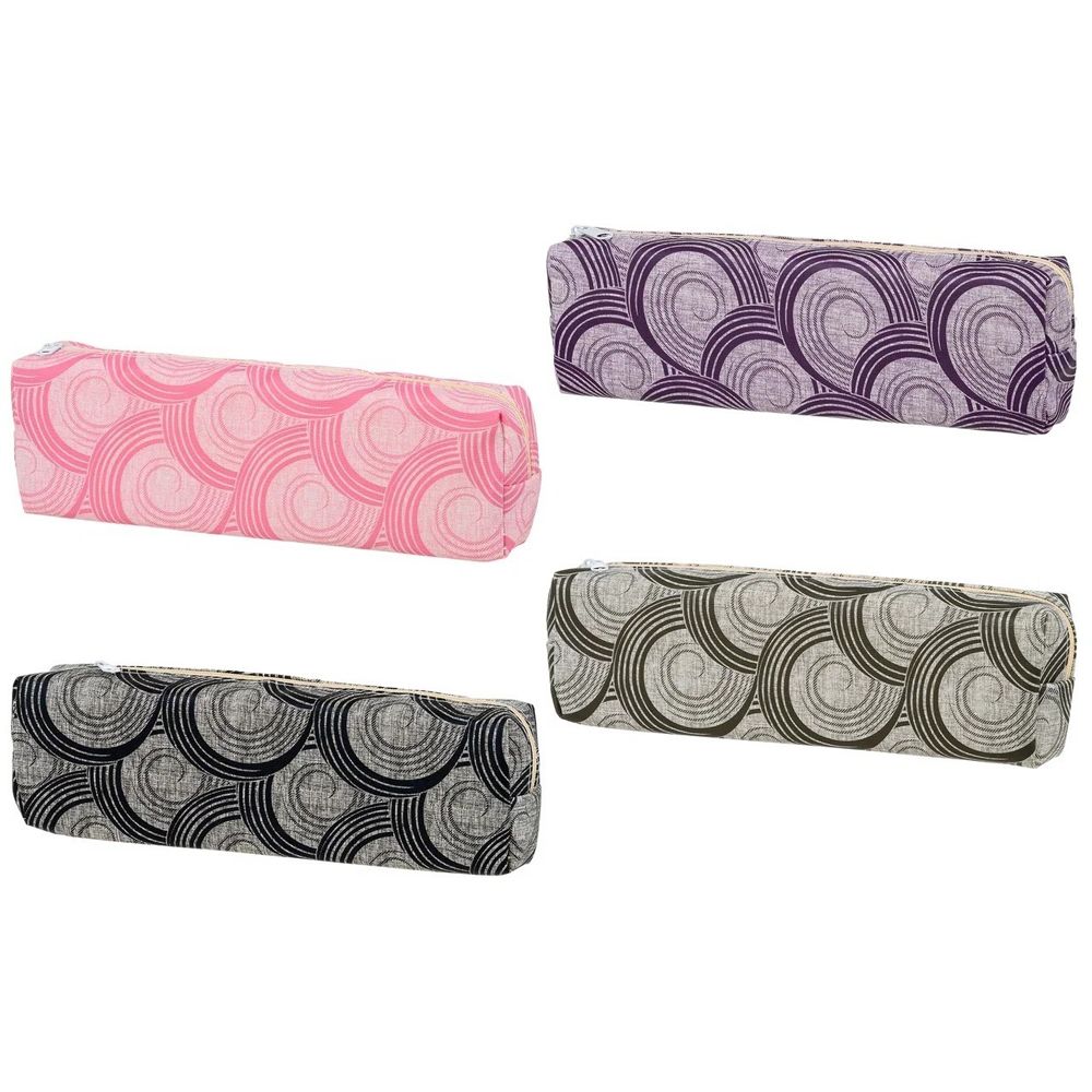 Пенал-косметичка Basir без наполнения, 20*6*3 см, серия &quot;Волны&quot;, 4 цвета ассорти