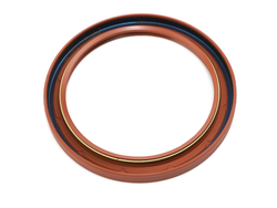 Сальник 120х150х12 а/м КАМАЗ коленчатого вала задняя (евро) (красный с пружиной/FPM) Резинотехника г. Балаково ( ОЕ 7406.1005160FPM )