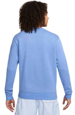 Мужская теннисная кофта Nike Swoosh Club Crew - polar/white