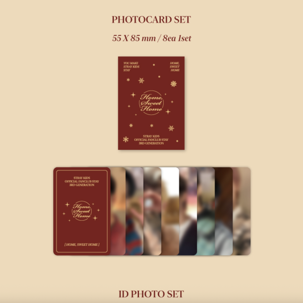 Набор Stray Kids Official Fanclub STAY 3rd Gen Kit set Membership Home Sweet Home