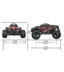 Радиоуправляемый монстр Remo Hobby MMAX Brushless (красный) 4WD 2.4G 1/10 RTR