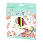 Карандаши цветные Yalong 24 цв., "Candy flavor" пластиковые, трехгранные, заточенные, ароматизированные, грифель 3.0 мм, картон. уп., европодвес