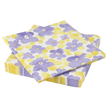 IKEA TJÄRLEK  (ИКЕА ТЙÄРЛЕК)  -  Салфетки, цветок, 33x33 см