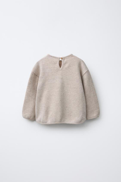 ZARA ФУТБОЛКА SOFT TOUCH, БЕЖЕВЫЙ