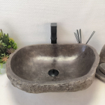 Раковина из речного камня RS63403 (53*43*15) 0123