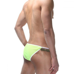 Ярко-зеленые трусы-танга с бахромой (Размер: L-XL) (Цвет: зеленый)