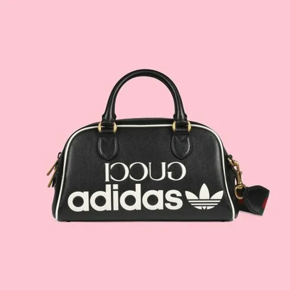 Миниатюрная сумка-дафл Adidas X Gucci черный
