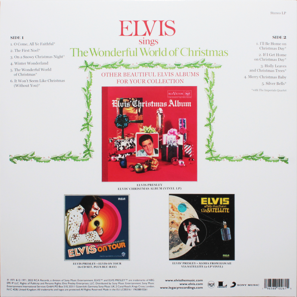 Elvis Presley / Elvis Sings The Wonderful World Of Christmas (LP)