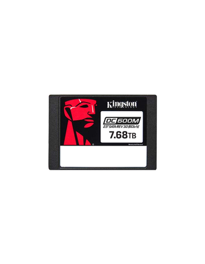 Kingston Enterprise SSD 7,68TB DC600M 2.5" SATA 3 R560/W530MB/s 3D TLC MTBF 2M 94 000/34 000 IOPS 14016TBW (Mixed-Use) 3 years