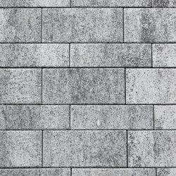 Тротуарная плитка ПАРКЕТ - Листопад гранит Антрацит, комплект из 4 видов плит